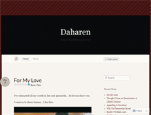 Tablet Screenshot of daharen.wordpress.com