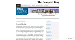 Desktop Screenshot of beauportblog.wordpress.com