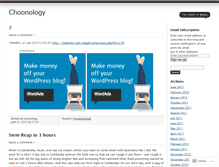 Tablet Screenshot of choonology.wordpress.com