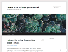 Tablet Screenshot of networkmarketingopportunities2.wordpress.com