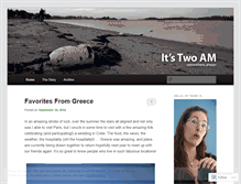 Tablet Screenshot of itstwoam.wordpress.com