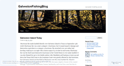 Desktop Screenshot of galvestonfishingblog.wordpress.com