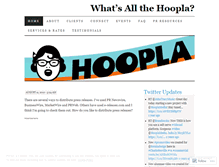 Tablet Screenshot of hooplamedia.wordpress.com