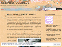 Tablet Screenshot of instantescomdeus.wordpress.com