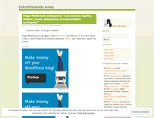 Tablet Screenshot of entrevistandoando.wordpress.com