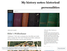 Tablet Screenshot of myhistorynotes.wordpress.com
