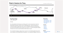 Desktop Screenshot of caminofortony.wordpress.com