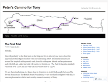 Tablet Screenshot of caminofortony.wordpress.com