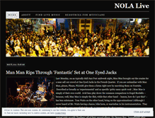 Tablet Screenshot of nolalive.wordpress.com