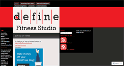 Desktop Screenshot of definefitnessstudio.wordpress.com