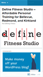Mobile Screenshot of definefitnessstudio.wordpress.com