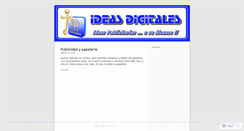 Desktop Screenshot of ideasdigitales1.wordpress.com