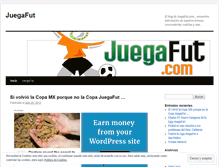 Tablet Screenshot of juegafut.wordpress.com