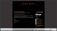 Desktop Screenshot of justfakemail.wordpress.com