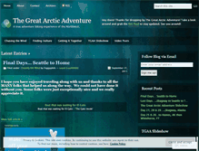 Tablet Screenshot of greatarcticadventure.wordpress.com