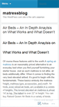 Mobile Screenshot of matressblog.wordpress.com