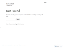 Tablet Screenshot of herkenhoff.wordpress.com