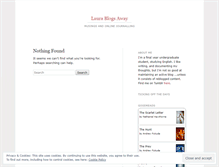 Tablet Screenshot of laurablogsaway.wordpress.com