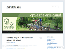 Tablet Screenshot of judsbikelog.wordpress.com