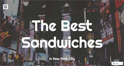 Desktop Screenshot of bestsandwichesnyc.wordpress.com