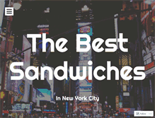 Tablet Screenshot of bestsandwichesnyc.wordpress.com