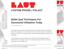 Tablet Screenshot of itslautcustomiphone.wordpress.com