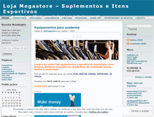 Tablet Screenshot of lojamegastore.wordpress.com