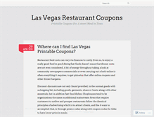 Tablet Screenshot of lasvegasrestaurantcoupons.wordpress.com