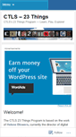 Mobile Screenshot of ctls23things.wordpress.com