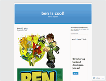 Tablet Screenshot of ben104.wordpress.com