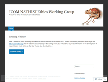 Tablet Screenshot of icomnatistethics.wordpress.com