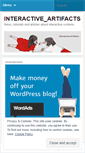 Mobile Screenshot of interactiveartifacts.wordpress.com