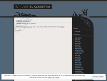 Tablet Screenshot of elclaustrodeashanty.wordpress.com