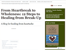 Tablet Screenshot of fromheartbreaktowholeness.wordpress.com