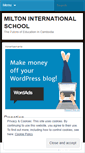 Mobile Screenshot of miltonedu.wordpress.com