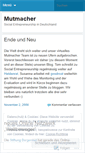 Mobile Screenshot of mutmacher.wordpress.com