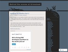 Tablet Screenshot of behindgrimstead.wordpress.com
