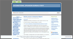 Desktop Screenshot of internationalspeakersbureau.wordpress.com