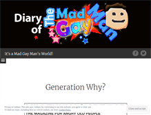 Tablet Screenshot of diaryofamadgayman.wordpress.com