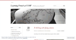 Desktop Screenshot of frenchlanguageuow.wordpress.com