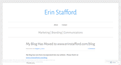 Desktop Screenshot of erinstafford.wordpress.com