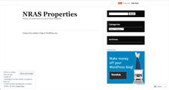 Desktop Screenshot of nrasproperties.wordpress.com