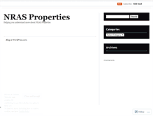 Tablet Screenshot of nrasproperties.wordpress.com