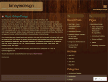 Tablet Screenshot of kmeyerdesign.wordpress.com