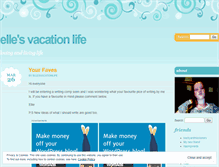 Tablet Screenshot of ellesvacationlife.wordpress.com