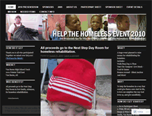 Tablet Screenshot of helpthehomelessevent.wordpress.com