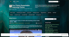 Desktop Screenshot of ecovisionslc.wordpress.com