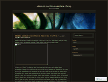 Tablet Screenshot of akademimaritim.wordpress.com