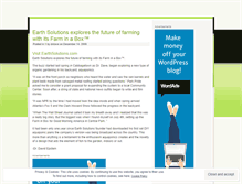 Tablet Screenshot of earthsolutions.wordpress.com