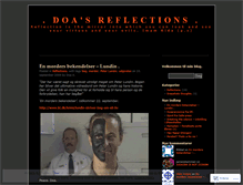 Tablet Screenshot of doareflection.wordpress.com